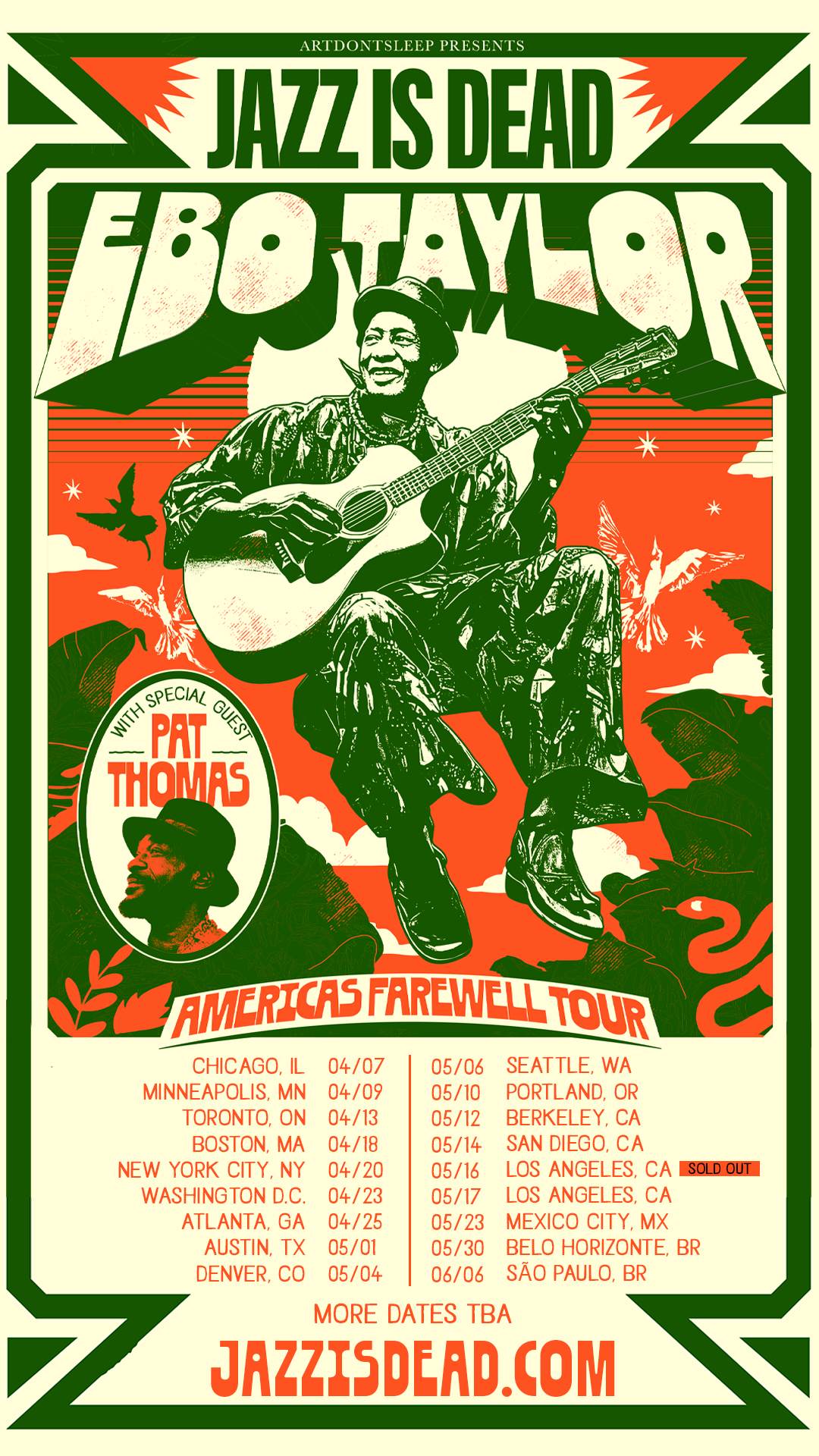 Ebo Taylor Tour Poster 2025